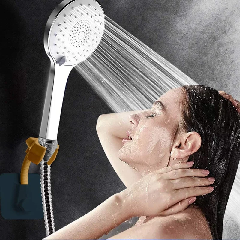 

Shower Head Holder Adjustable Handheld Bracket Adjustable Shower Holder, Removable No-Punching Wall