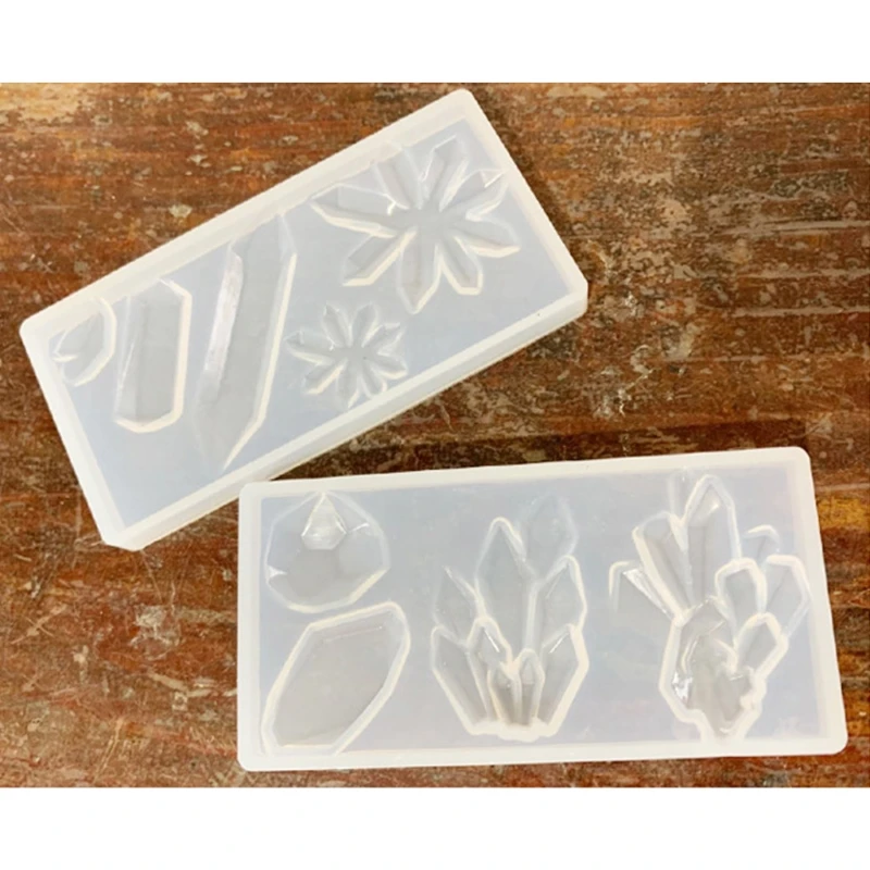 

2Pcs/Set DIY Crystal Epoxy Resin Mold Pendant Decoration Casting Silicone Mould