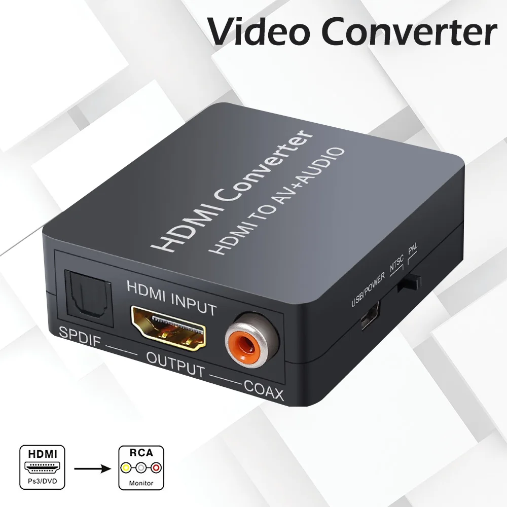 HDMI/AV-конвертер USB-Карта видеозахвата 1080p поддержка NTSC и PAL композитного