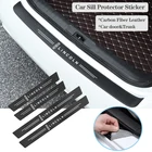 Защитная Наклейка из углеродного волокна для порога автомобиля, защита от царапин для Lincoln MKC MKT MKZ MKX MKS Aviator Navigator Nautilus