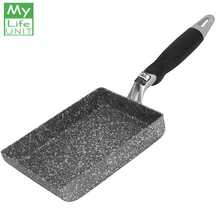 Mylifeюнит Maifanite каменные сковороды для яичницы мини квадратные с