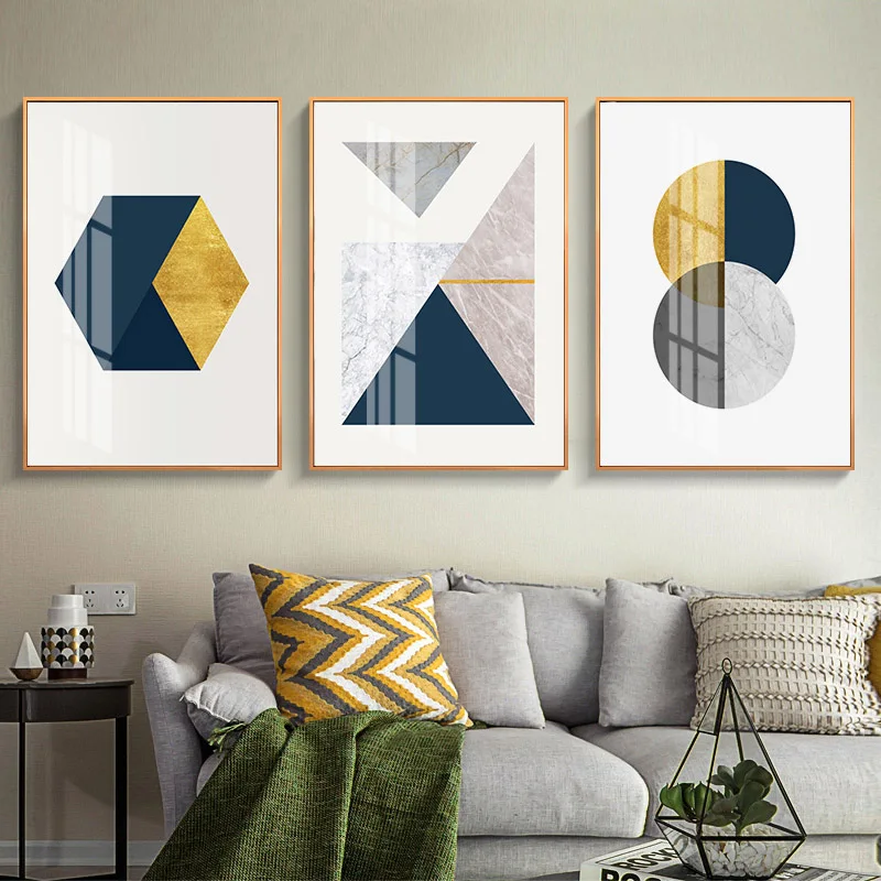 Мраморная текстура геометрический постер абстрактная форма современное