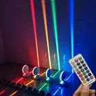 10 Вт RGB Led оконная дверная рама настенный Точечный светильник с дистанционным управлением для отеля KTV ресторанный магазин настенный светильник проходной коридор луч лайнер настенный светильник