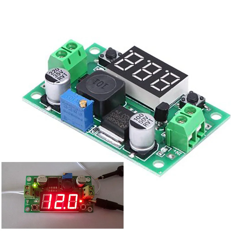 1 шт. LM2596 DC понижающий преобразователь модуль с регулятором напряжения