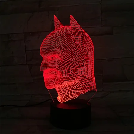 3d фигурка из фильма VCity лампа Бэтмена DC фанаты мультяшный ночник 3D светодиодный