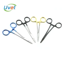 12 5cm plastic surgery instrument gold handle inlay needle holder ophthalmic surgical instrument needle holder needle holder