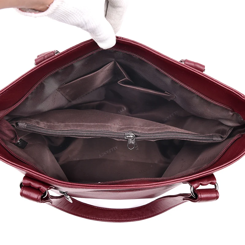 2Pcs Women's Shoulder Bag Set Casual Simple Solid Color Large Capacity Bags | Багаж и сумки