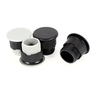 4 Pcs Gray+Black Plastic Panel Plug for 16mm Mount Hole Push Button Switch | Обустройство дома