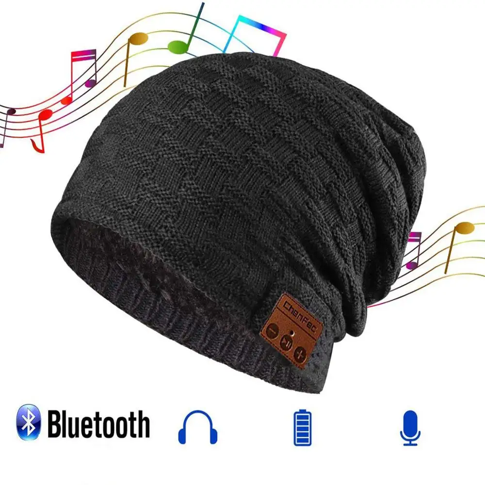 Модные беспроводные наушники Bluetooth 4,2, музыкальная шапка, умные шапки, гарнитура, теплые шапочки, зимняя шапка с динамиком, микрофоном, поддержкой TF карты