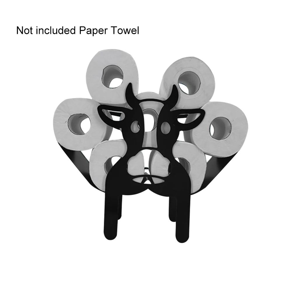 

Home Decor Multifunction Iron Art Nordic Simple Roll Paper Towel Holder Crafts Kitchen Free Standing Bathroom Storage Desktop