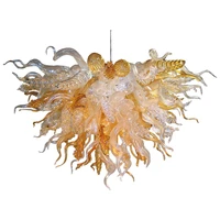 luxury crystal chandeliers ceiling lights lighting fixtures led hand made blown art decor colorful lamp indoor lighting