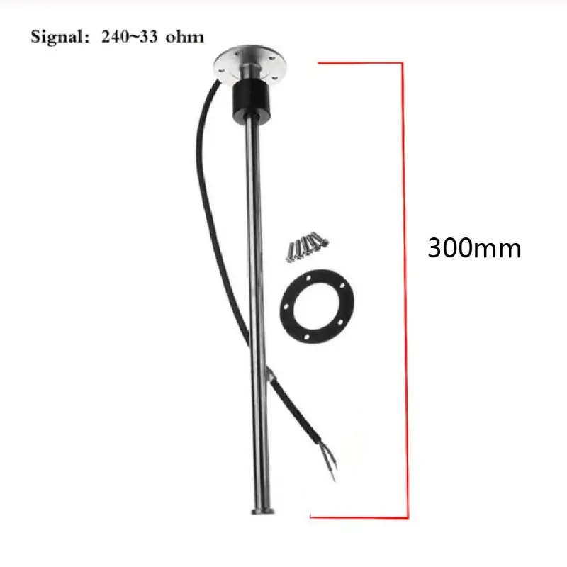 

Car Fuel Sender Unit 200/250/300/350/450mm Level Gauge Sensor with 0-190 ohm 240-33ohm Marine Tank Test Tool