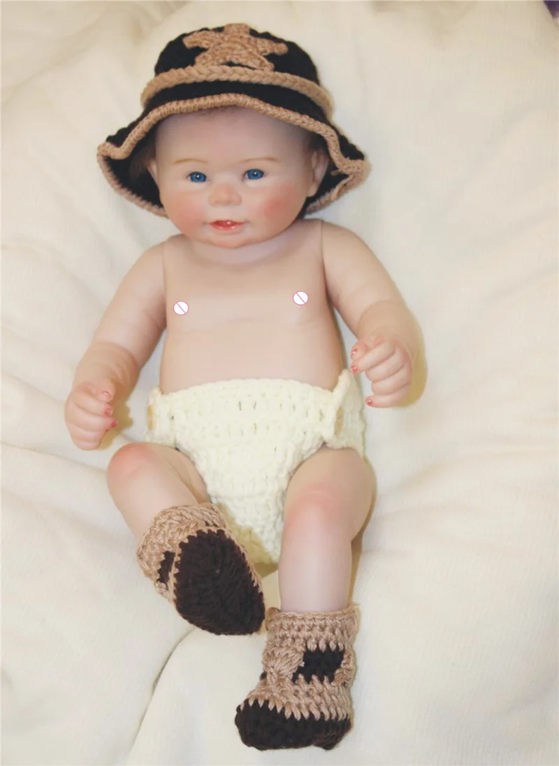 NPK 55 см Reborn baby boy bebe Кукла reborn полное Силиконовое боди лучшие детские подарки на