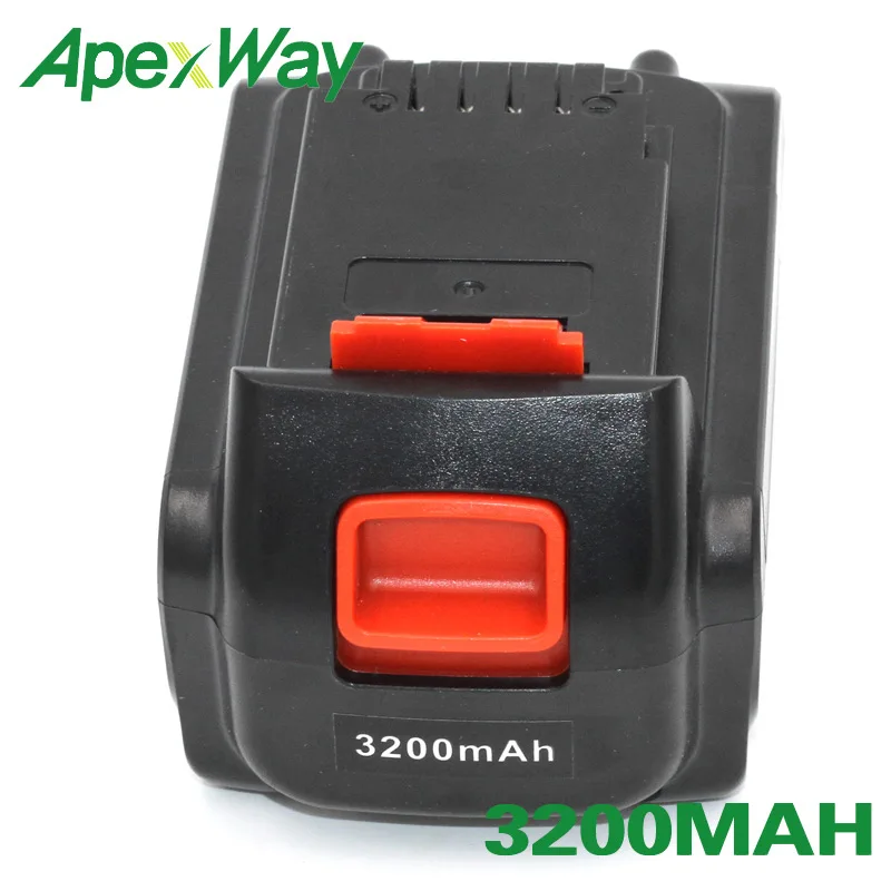 ApexWay 3200 мАч питающий инструментный Аккумулятор для black+ decker LLP120 LGC120 SSL20SB-2 ASL186K ASL188K BDCDMT120 CHH2220 EPL188KB
