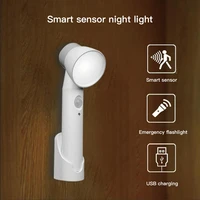 3 in 1 wall lamp flashlight usb human body induction night light for bedroom wardrobe toilet stairs wall lamp flashlight