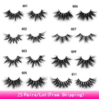 AMAOLASH 25 парлот ресницы 25 мм, норковые ресницы, большие перекрещивающиеся густые пушистые 3D норковые ресницы, Мягкие Накладные ресницы без жестокости