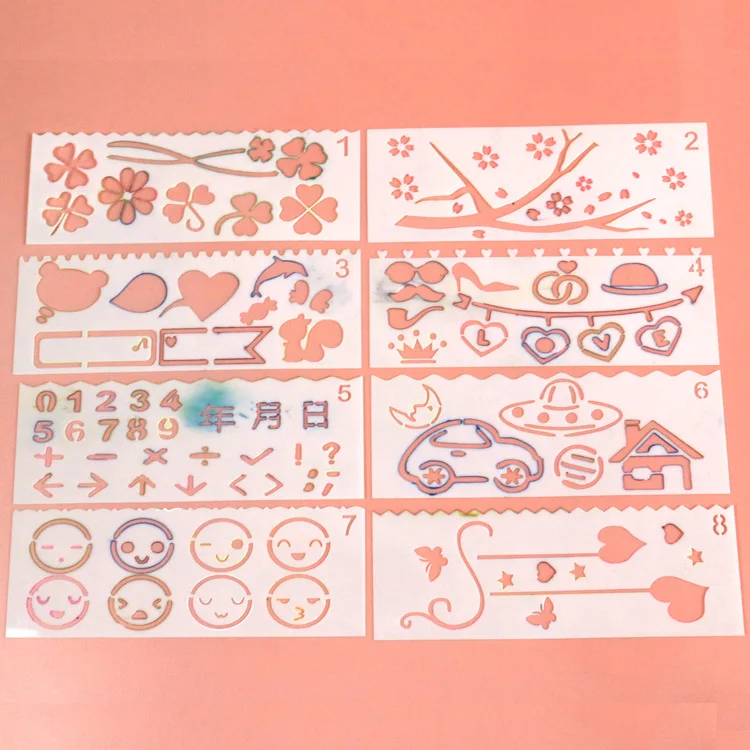 Трафареты в виде клевера для скрапбукинга пластиковые формы сделай сам с принтом