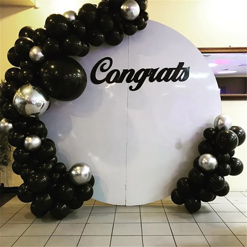 5/18/36 inch White Wedding Balloons Latex Round Mini Black White Balloon Arch Decoration Party Balloon Supplies Globos Backdrop