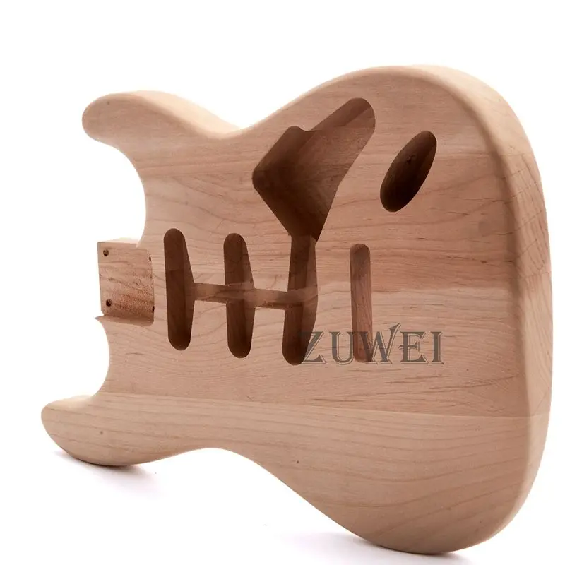 2021 Top Quality New ST Guitar Alder Body 3S Routing UnFinish Uncluding Any of Parts Tremolo Bridge | Спорт и развлечения