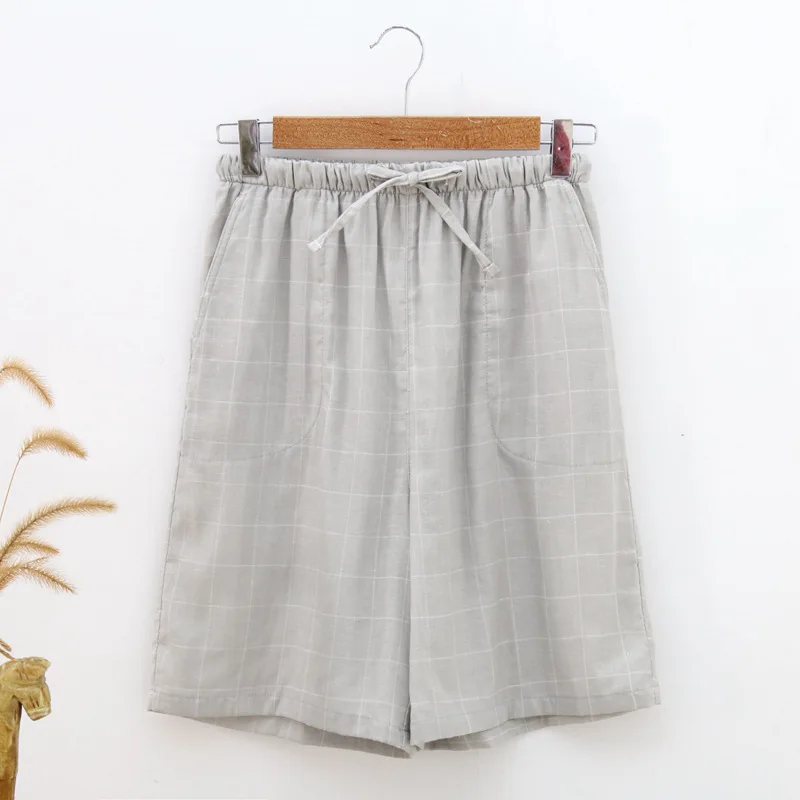 Летняя домашняя пижама шорты для пар Мужская одежда сна сексуальные хлопковые