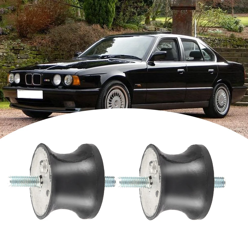 2 pcs For BMW aluminum alloy Rubber Transmission Mount Black E32 E34 E36 E38 E39 E46 OEM number 22316771221 22311094916 | Автомобили и
