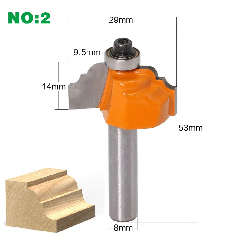 1 шт. 8 мм хвостовик угловая круглая коробка биты инструменты фреза Маршрутизатор
