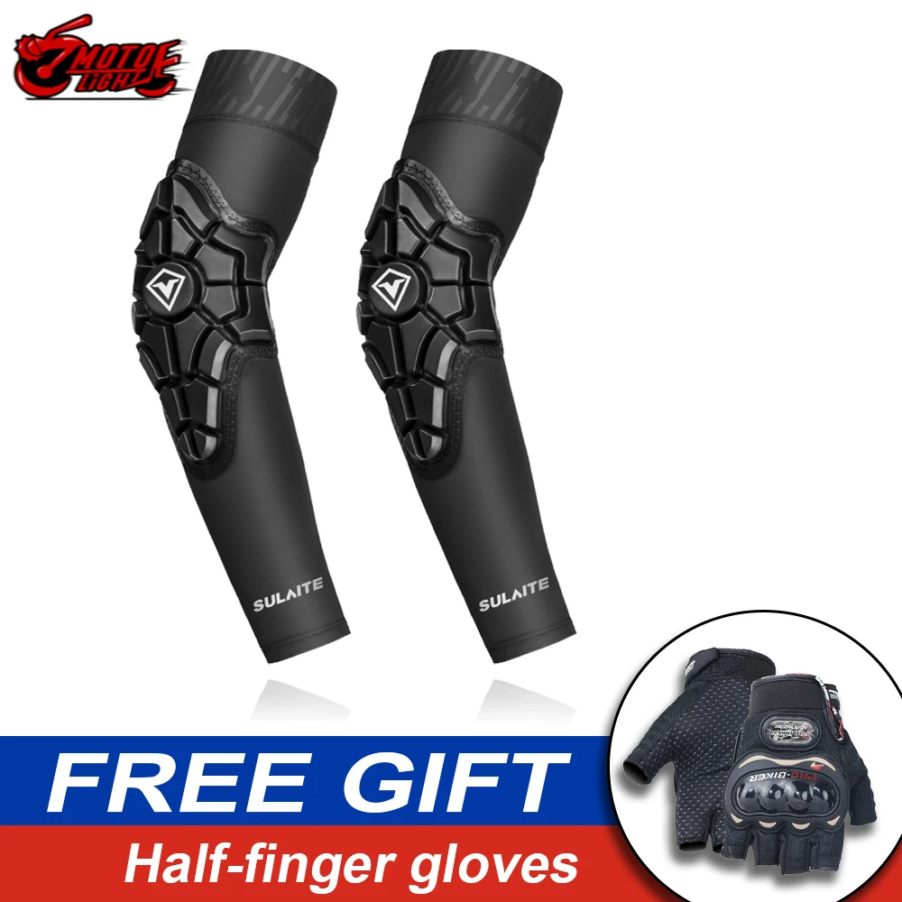 

Motorcycle Ice Silk Sleeve Elbow Pads Summer Protective Guards Motocross Brace Protector Elbow Motorcycle Racing ATV Protection