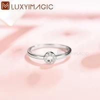 kuololit genuine 925 sterling silver zircon rings for women fine jewelry wedding engagement band for party statement jewelry