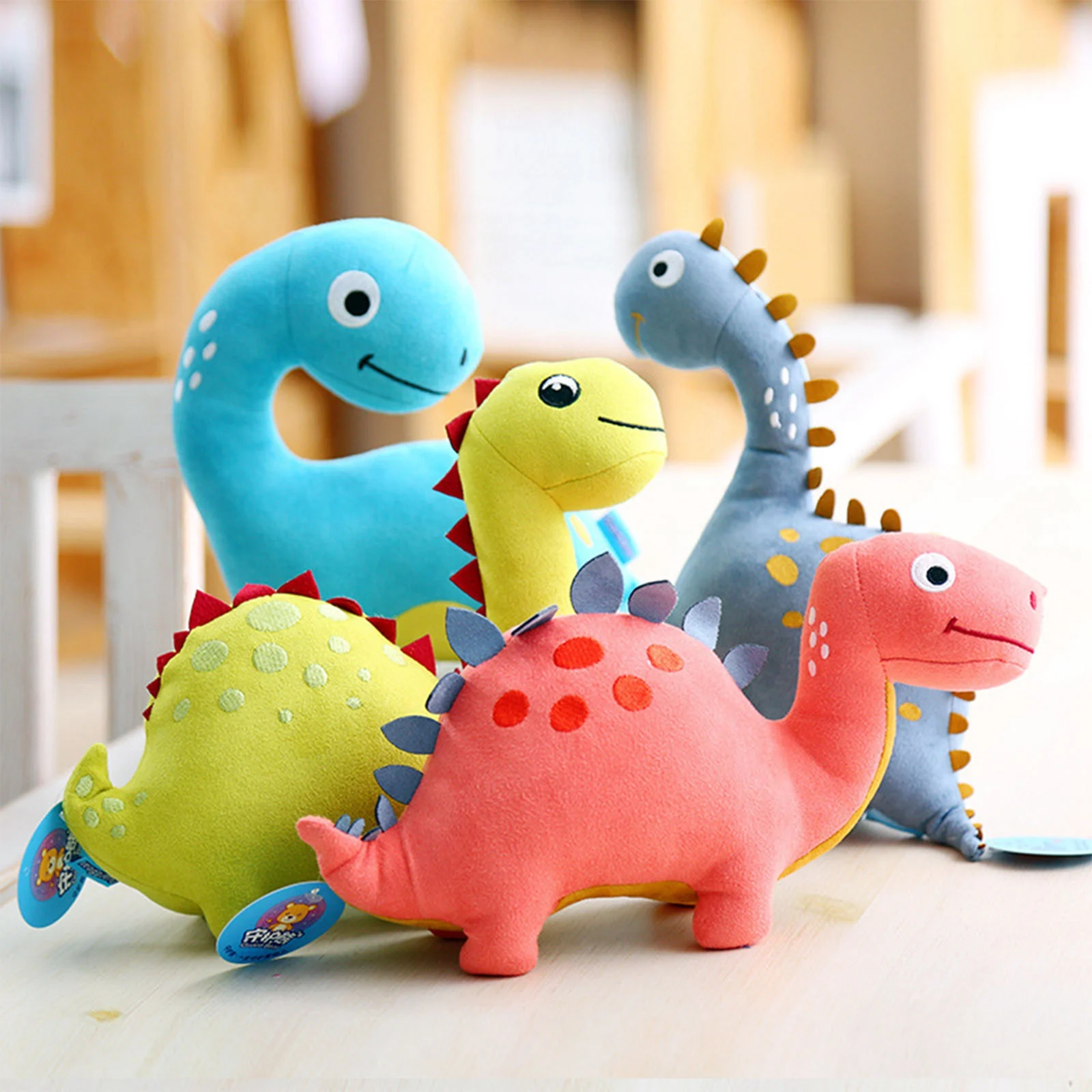 

Dinosaur Stuffed Animals, Cute Cartoon Plush Toy Holiday Birthday Gift for Adults Children