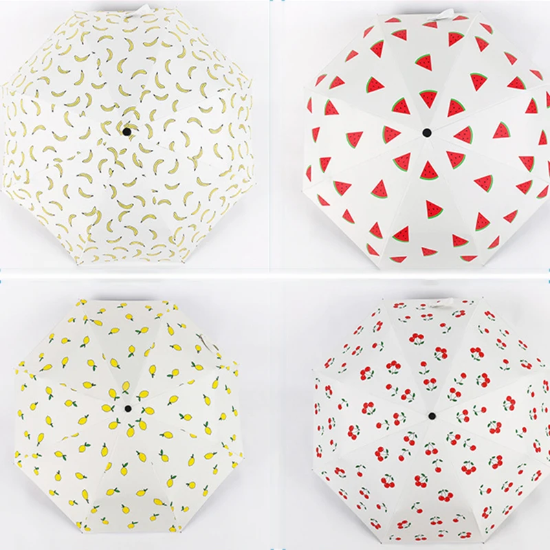 Складной зонт для защиты от солнца тройной складной аксессуар из черной резины