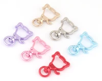 8mm pink cat swivel snap hook clasp claw lobster keyring clasp jewelry charm purse bag handbag clip webbing leather hardware diy
