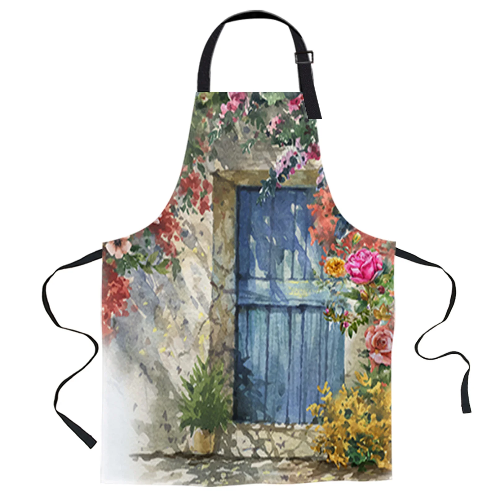 

Фартуки в стиле кантри для женщин и взрослых, фартуки из парусины для домашнего приготовления пищи, выпечки, кофейни, уборки, кухонные прина...