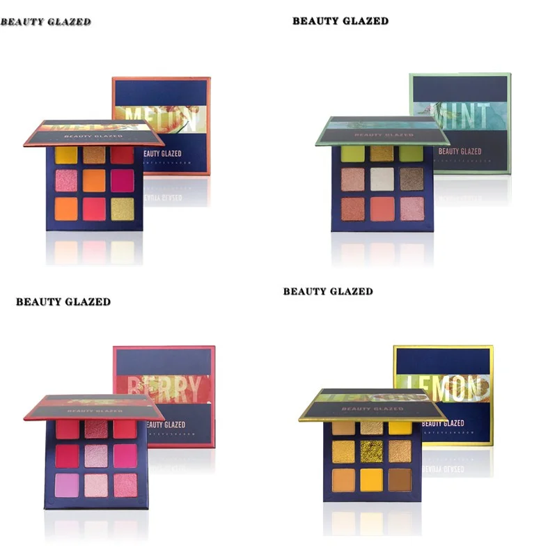 BEAUTY GLAZED Makeup 9 цветов матовые мерцающие блестящие тени для век нюдовая палитра