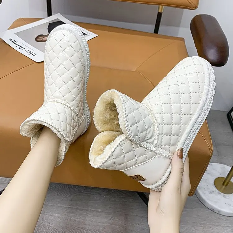 

Женские зимние ботинки, женская зимняя обувь, женская хлопковая обувь, женская обувь с низким плюшем, теплые короткие ботинки, женские ботил...