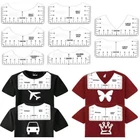 8 шт., прозрачная линейка для футболок