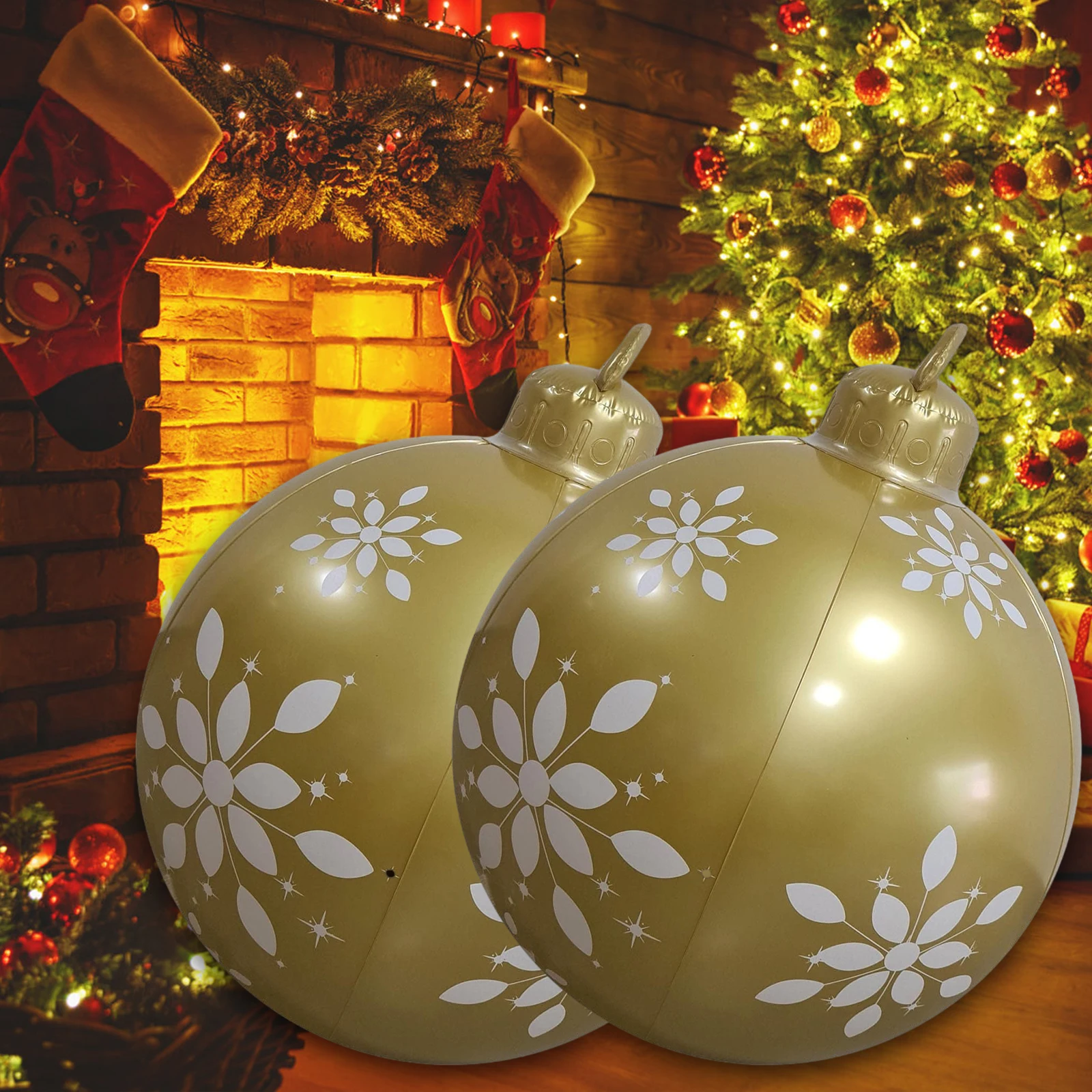 Рождественские шары 60 см украшения для рождественской елки 2021 Снежный шар