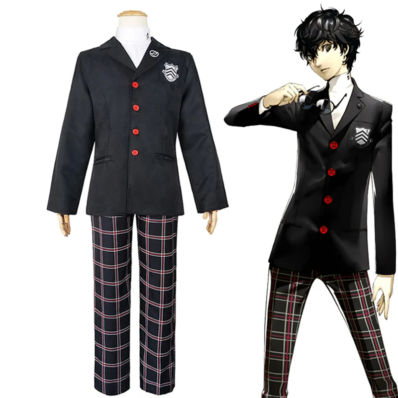 Костюм для косплея Persona 5 Akira Kurusu Ren Amamiya школьная форма костюм учеников ролевых игр