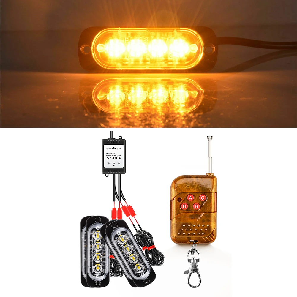 

Lamp Flash Light Emergency Truck Warning 12LED DC12-24V White/blue/red/yellow