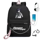 Рюкзак для мальчиков и девочек-подростков Danganronpa Kokichi Oma, школьный ранец с USB-прокладкой, дорожная сумка для студентов