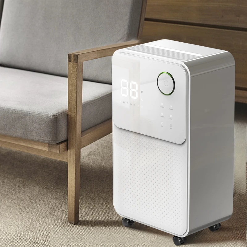 

24L Air Dehumidifier Dryer Air Purifier Home Bedroom Basement Moisture Absorber Touch Screen Constant Humidity Child Lock