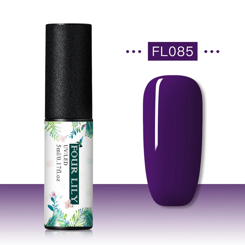 CS06856 Четыре лилии УФ светодиодный чистый Цвет Гель-лак для ногтей набор все для маникюра 176 цветов впитываемый Гибридный лак для ногтей Полупостоянный - Цвет: CS06856