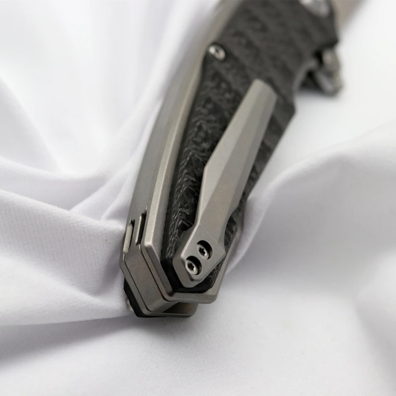 Складной нож питона DC53 резец из титанового сплава с рукояткой углеродного