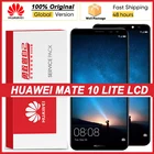 100% Оригинальный 5,9 ''дисплей с рамкой для Huawei Mate 10 Lite, ЖК-дисплей с сенсорным экраном, дигитайзер в сборе для Nova 2i, запасные части