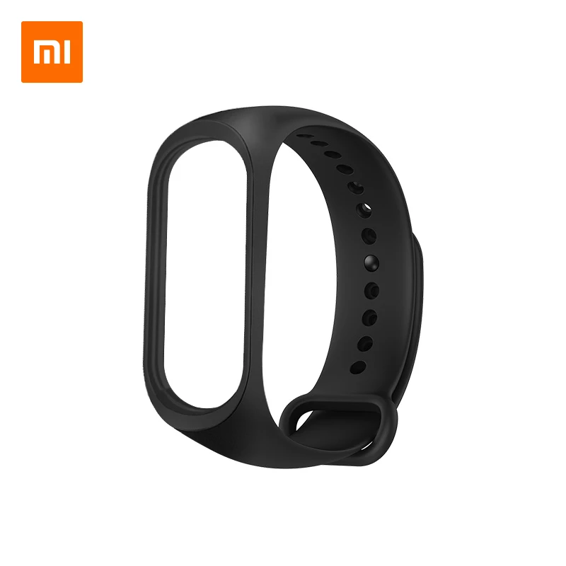 Black Xiaomi Mi Band 3 4 Wrist Strap Black Blue Orange Wine-red Special Edition Color Original Bracelet for Xiaomi Mi Smart Band 3/4 - Цвет: Black