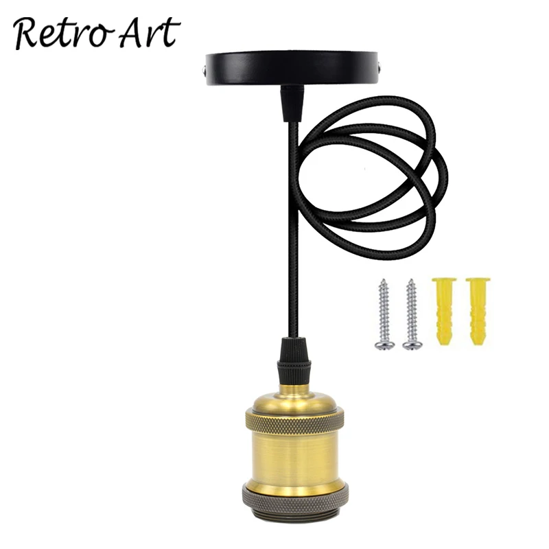 Антикварная подвесная потолочная лампа Эдисона набор шнуров E26 E27 винтажные