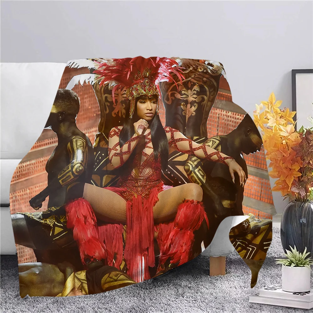 

Фланелевое Одеяло CLOOCL Singer Nicki Minaj, 3D одеяло с принтом, дорожное одеяло для дивана, подросткового постельного белья, плюшевое одеяло, Прямая по...