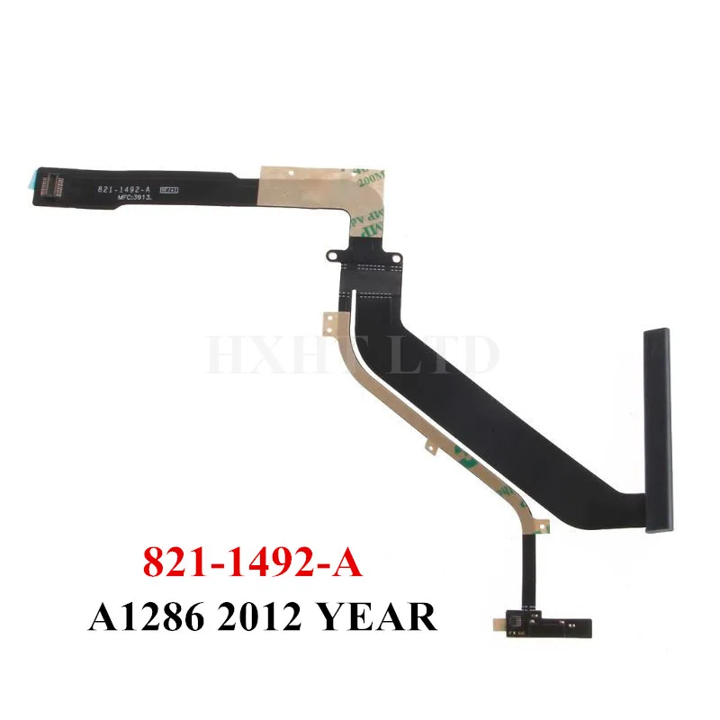 Новый 821 1492 A A1286 жесткий диск SATA гибкий кабель 923 0084 01 для Macbook Pro 15 &quotA1286 Mid 2012 EMC 2556