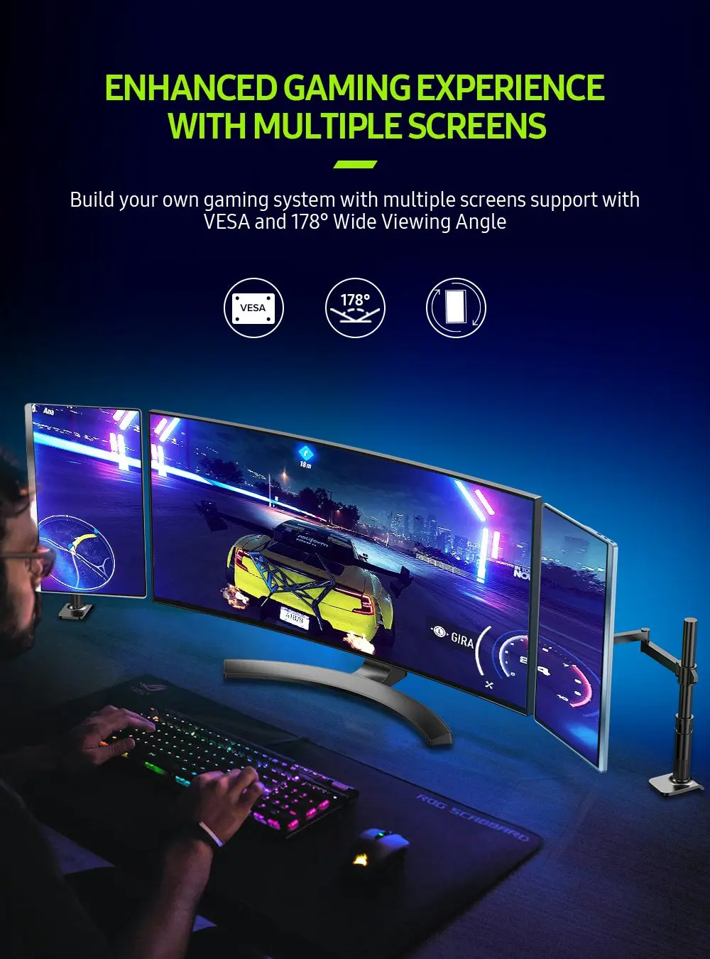 Портативный монитор UPERFECT 4K IPS экран 15 6 дюйма две колонки совместимый с ноутбуком