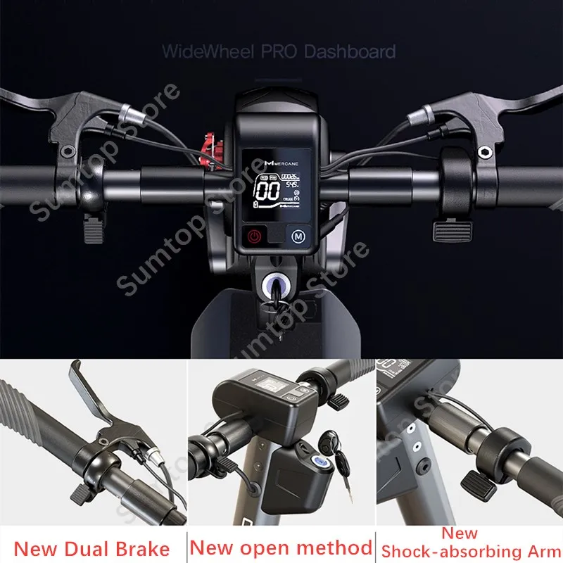 Новинка 2021 Электрический скутер Mercane WideWheel Pro 48 В 1000 Вт Смарт широкое колесо