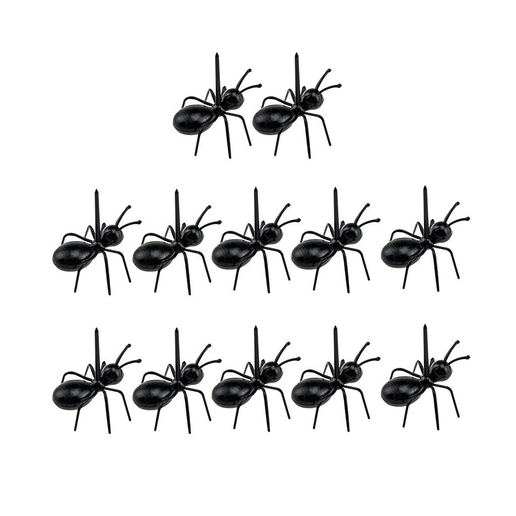 

12Pcs Cute Mini Ant Fruit Fork Kitchen Forks Food Pick For Bar Party